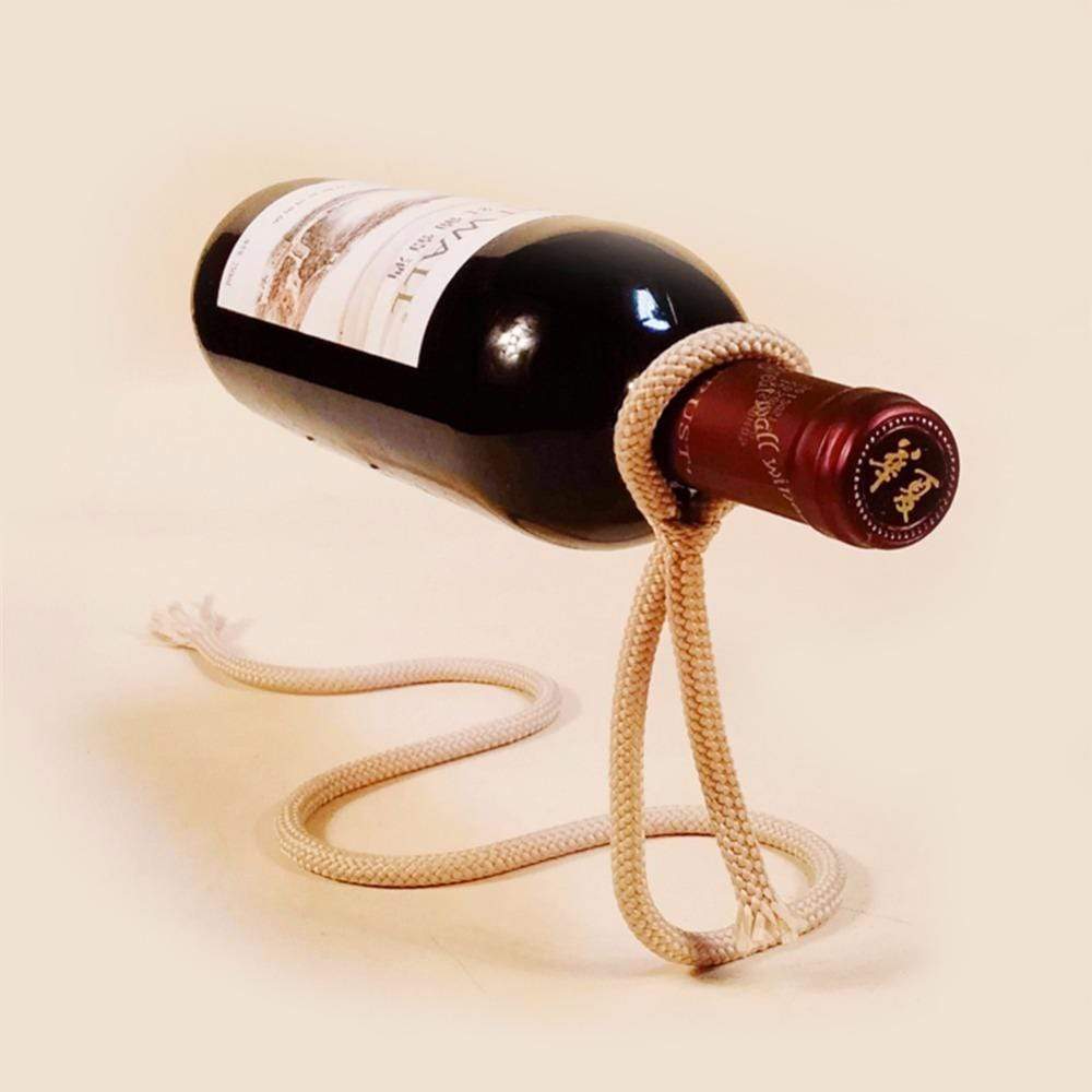 Gadget Gerbil Light color Rope Lasso Wine Bottle Holder