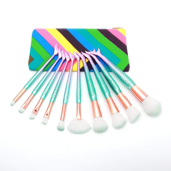 Gadget Gerbil makeup brush Mermaid Makeup Brush Set