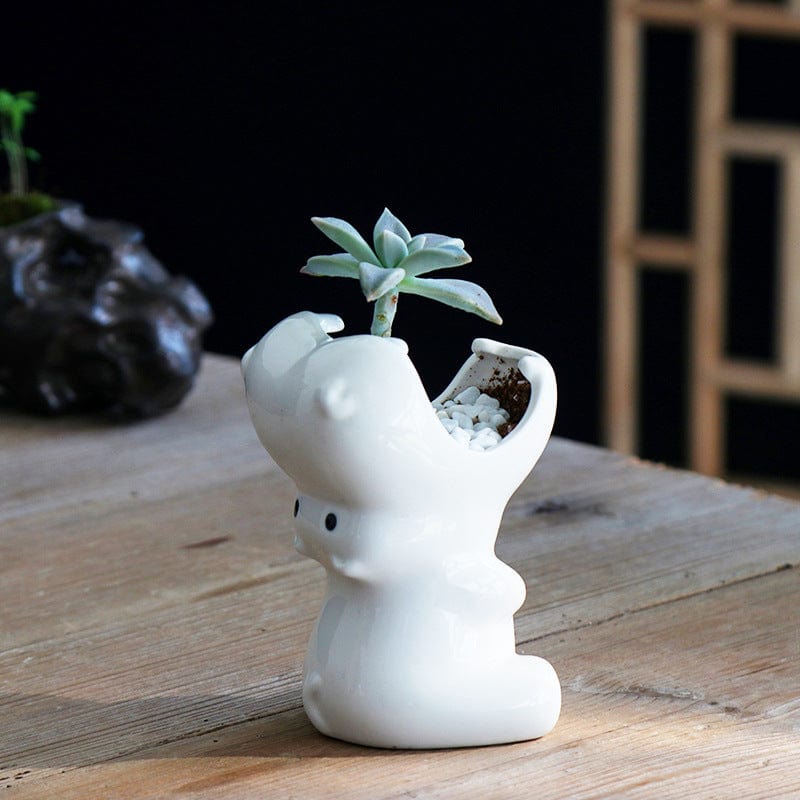 Gadget Gerbil Mini Hippo Flower Pot