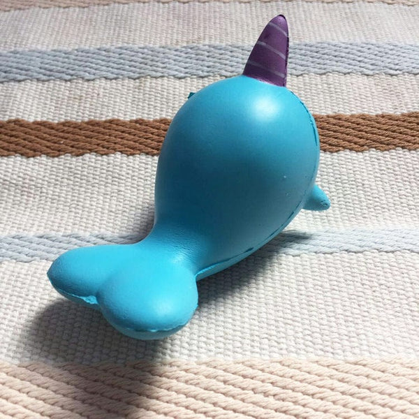 Gadget Gerbil Narwhal Squishy Toy