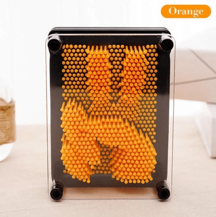 Gadget Gerbil Orange / 10X13CM Pin Point Impression 3D Sculpture Frame