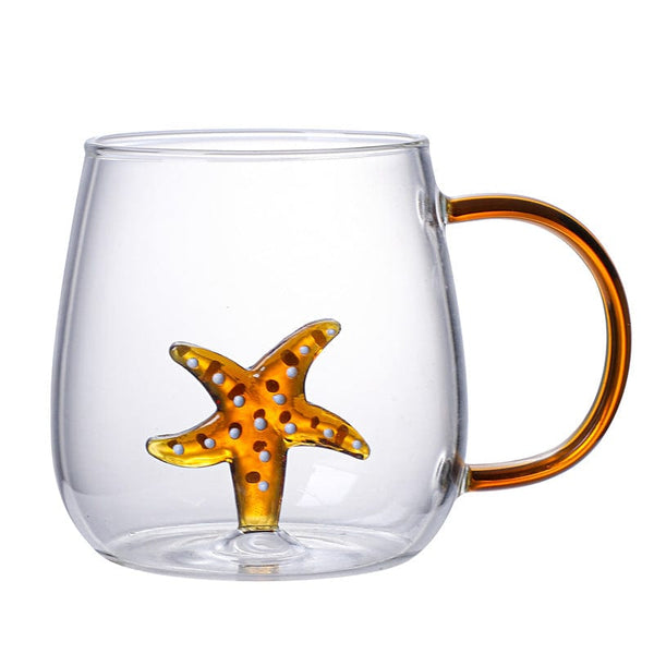 Gadget Gerbil Orange Animal Farm Starfish Glass