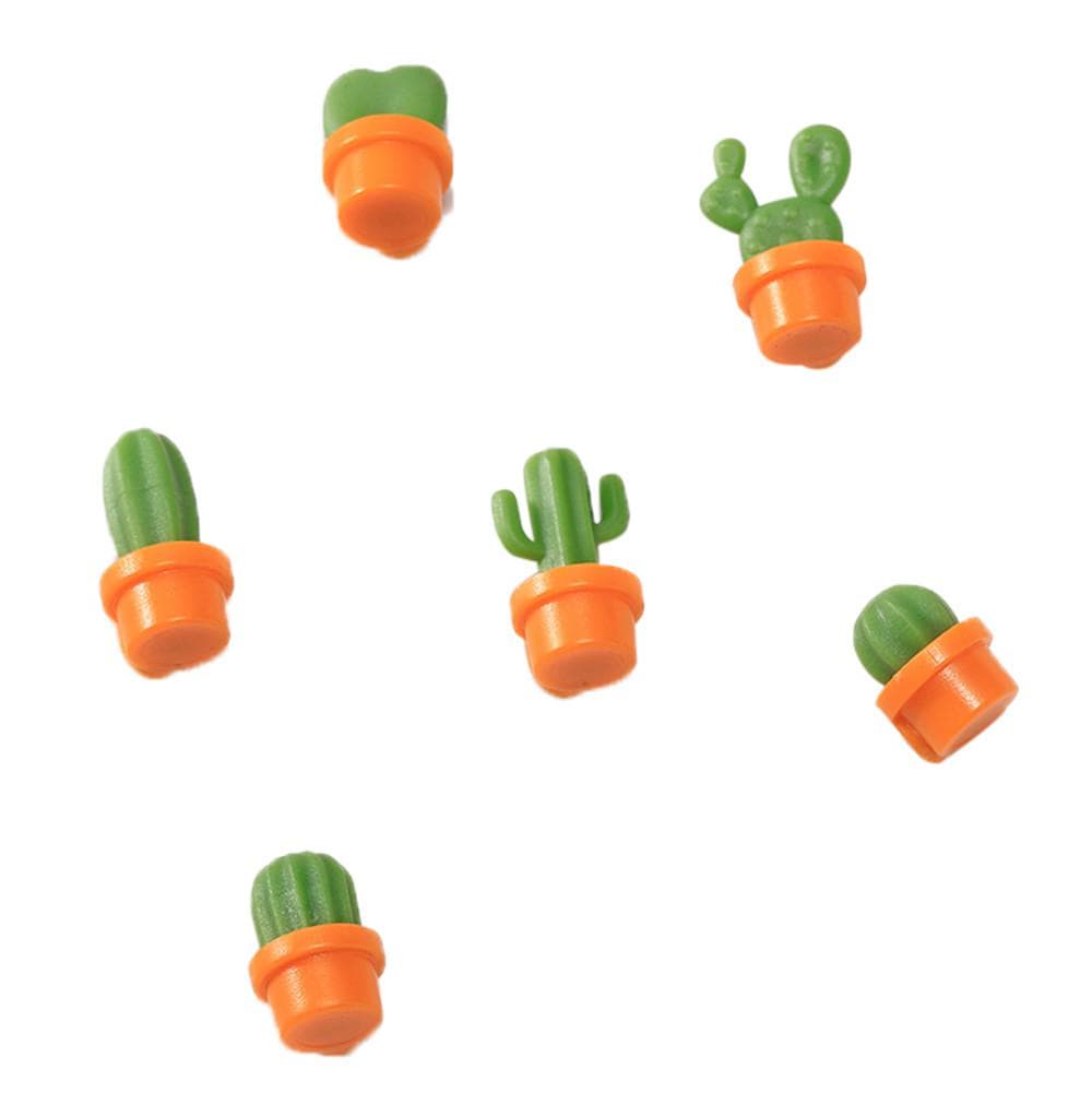 Gadget Gerbil Orange Cactus Refrigerator Magnets (6 Pieces)