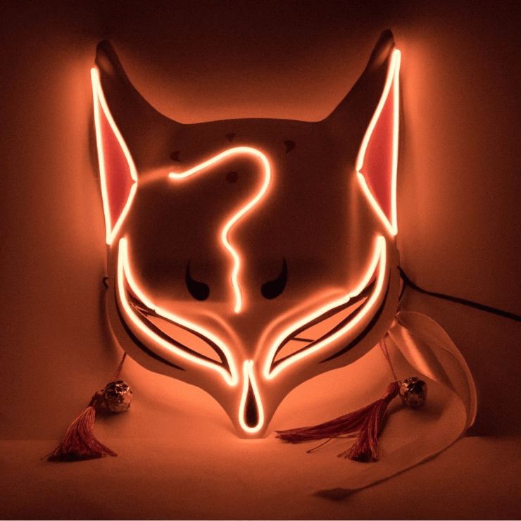 Gadget Gerbil Orange Fox LED Mask