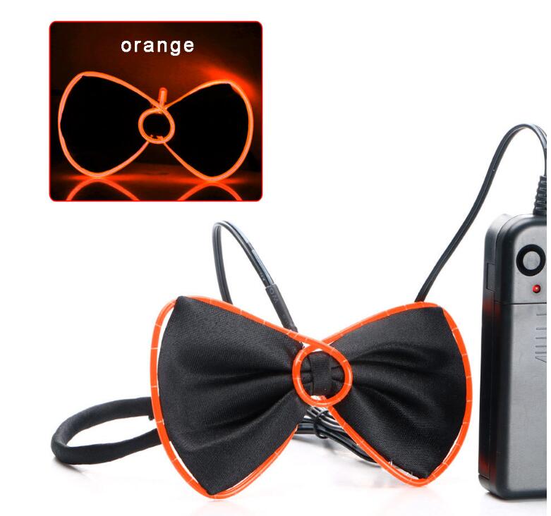 Gadget Gerbil Orange LED Bow Tie