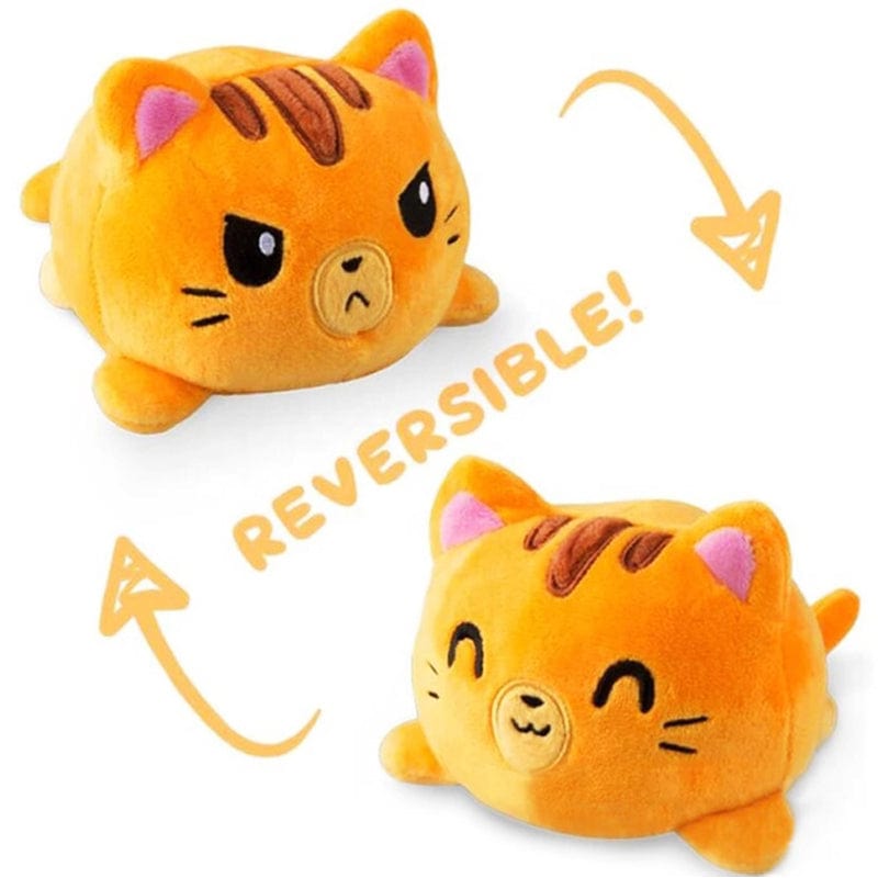 Gadget Gerbil Orange Mood Reversible Cat Plush