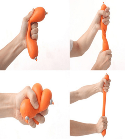 Gadget Gerbil Orange Sausage Squishy Toy