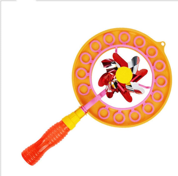 Gadget Gerbil Orange Windmill Bubble Blower Wand