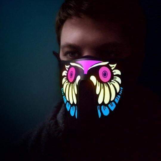 Gadget Gerbil Owl Sound Reactive LED Mask