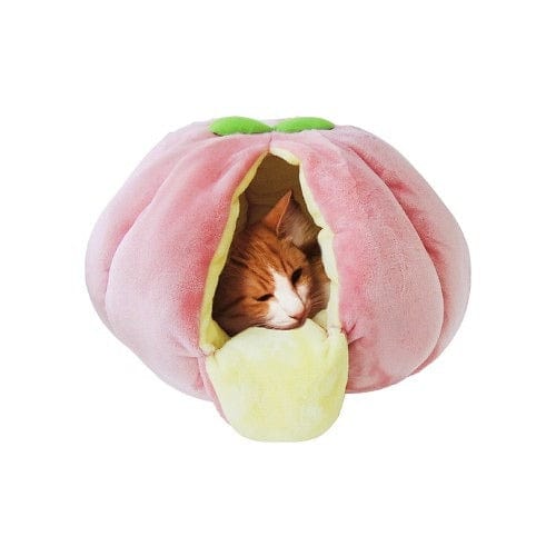 Gadget Gerbil Peach Shaped Cat Bed