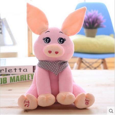 Gadget Gerbil Peek A Boo Pig Plush Toy