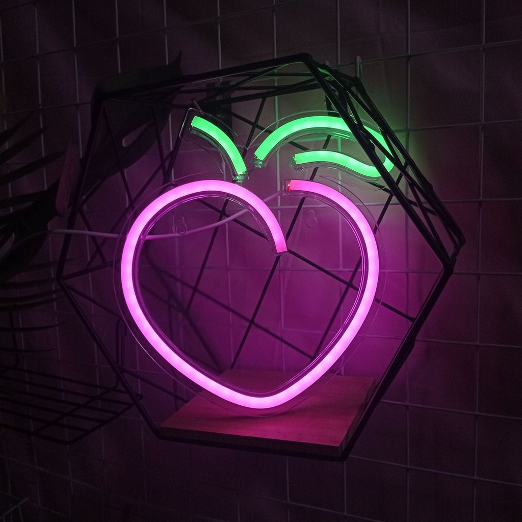 Gadget Gerbil Picture color LED Acrylic Transparent Backboard Peach Neon Modeling Light
