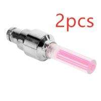 Gadget Gerbil Pink 2pcs Light Up Valve Caps for Bikes