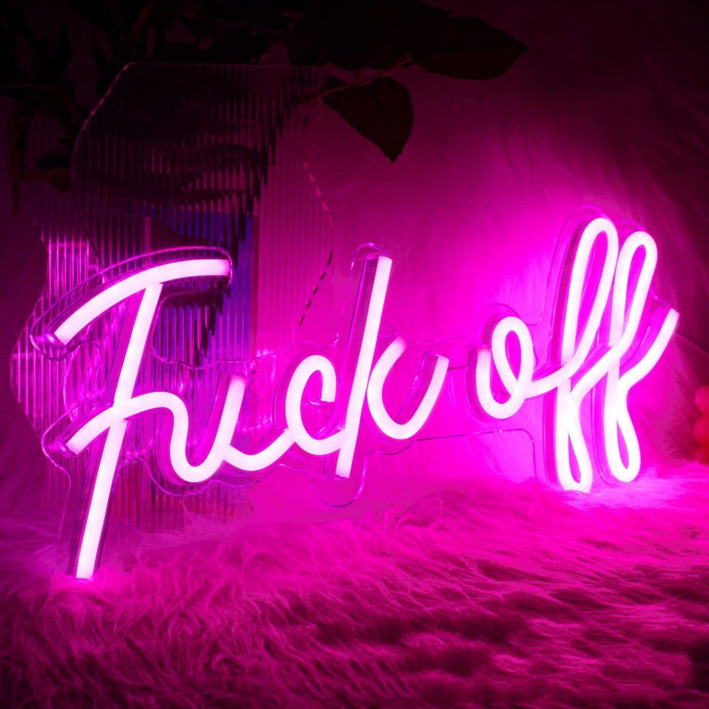 Gadget Gerbil Pink / AU Fuck Off Neon Sign