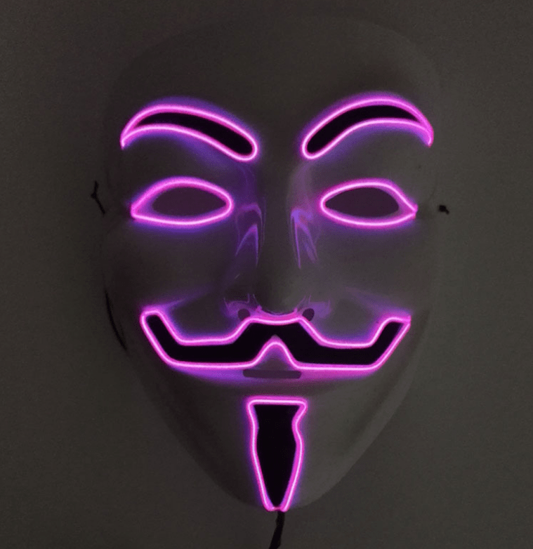 Gadget Gerbil Pink / B Vendetta LED Mask