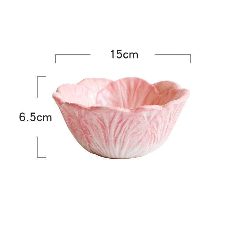 Gadget Gerbil Pink Ceramic Cabbage Bowl