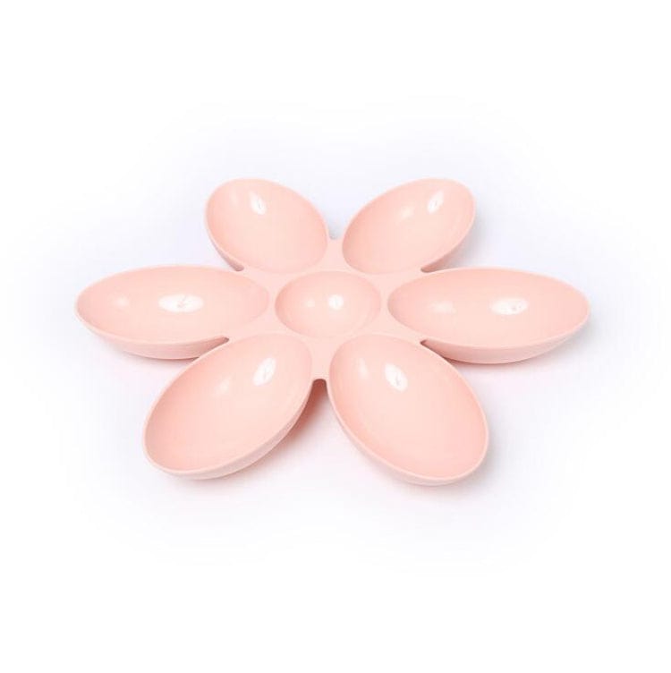 Gadget Gerbil Pink Flower Petal Shaped Cat Bowl