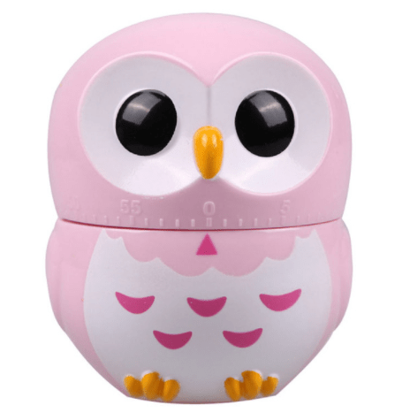 Gadget Gerbil Pink Owl 60 Minute Kitchen Timer
