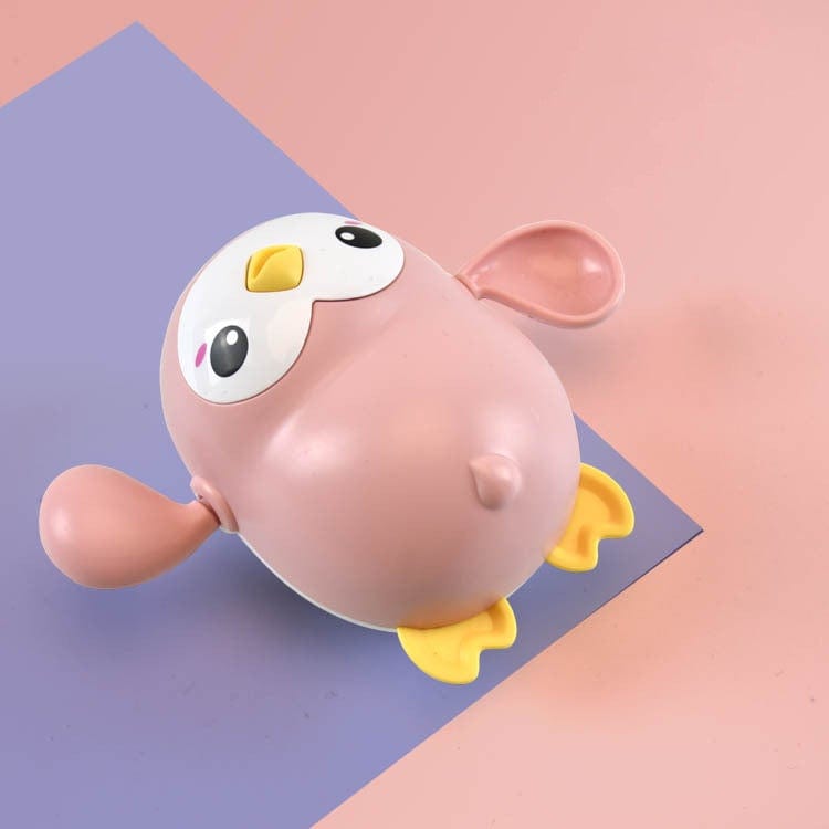 Gadget Gerbil Pink Penguin Swimming Baby Bath Toy