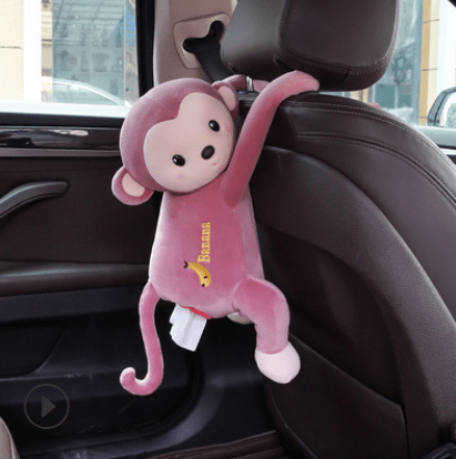 Gadget Gerbil Pink Pipi monkey hanging tissue box