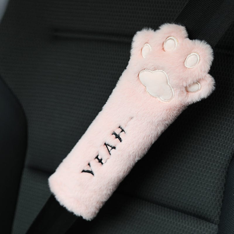 Gadget Gerbil Pink Shoulder pads Paw Car Seat Headrest Neck Pillow
