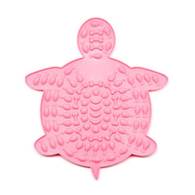 Gadget Gerbil Pink Silicone Turtle Shaped Pet Licking Mat