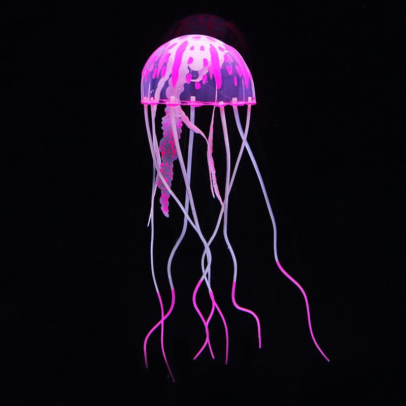 Gadget Gerbil Pink Suction Cup Jellyfish Fish Tank Light