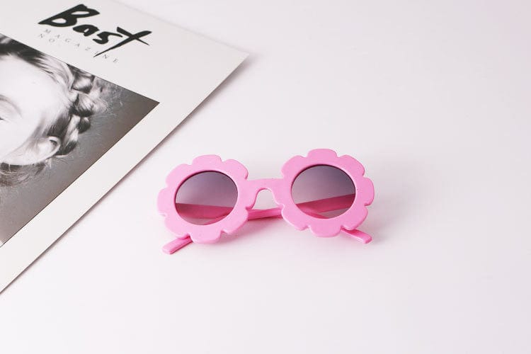 Gadget Gerbil Pink Transparent Sun Flower Glasses