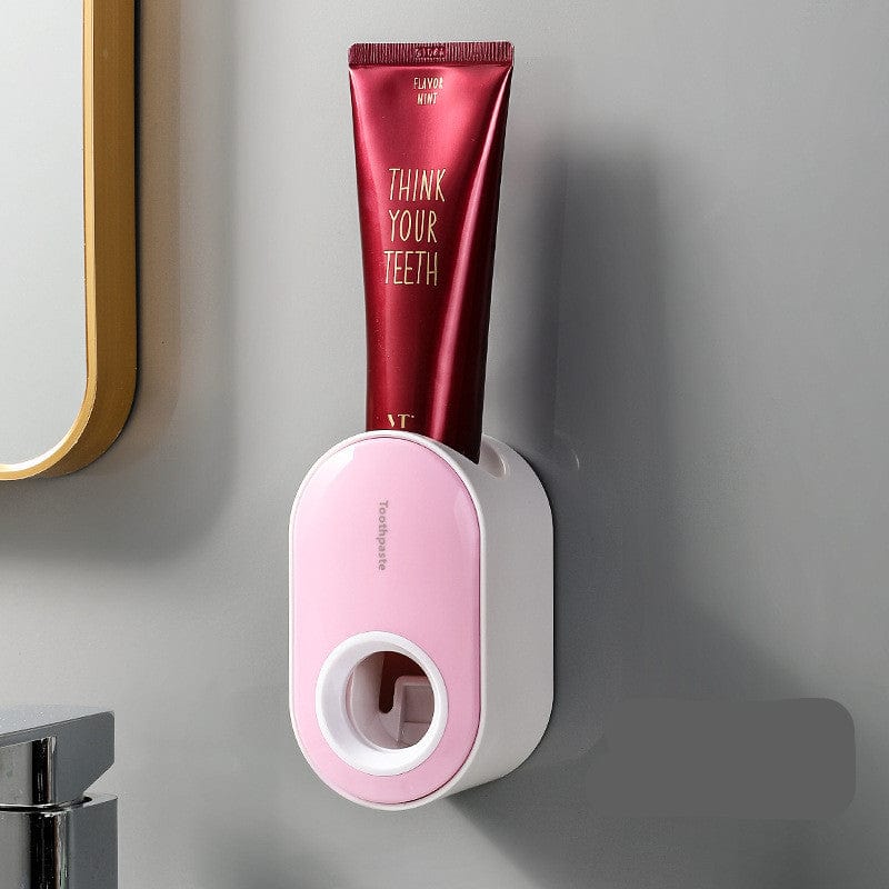 Gadget Gerbil Pink Wall-Mounted Automatic Toothpaste Squeezer