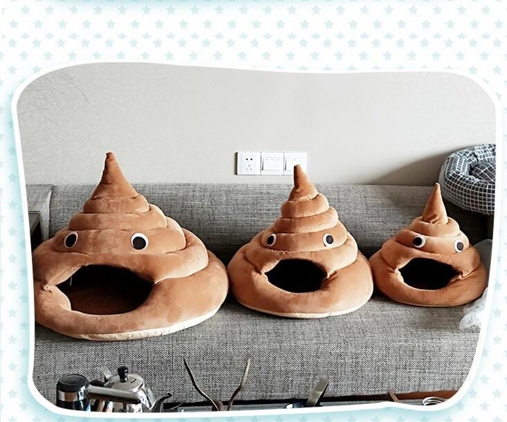 Poop Emoji Shaped Cat Bed [FREE Shipping] – Gadget Gerbil