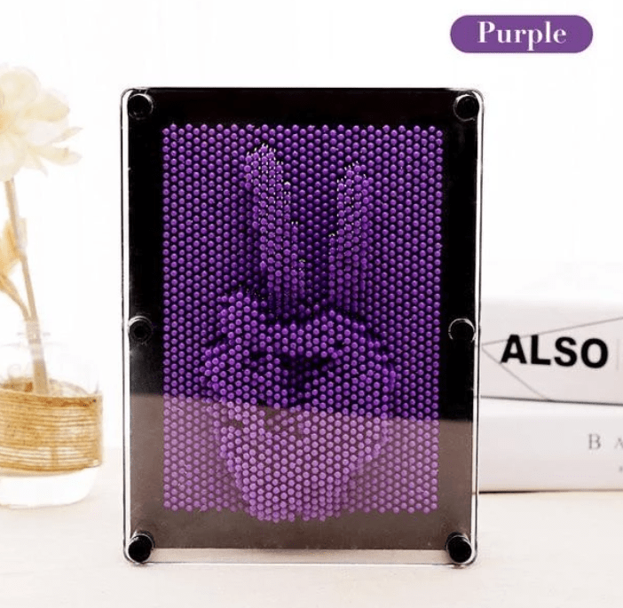 Gadget Gerbil Purple / 10X13CM Pin Point Impression 3D Sculpture Frame