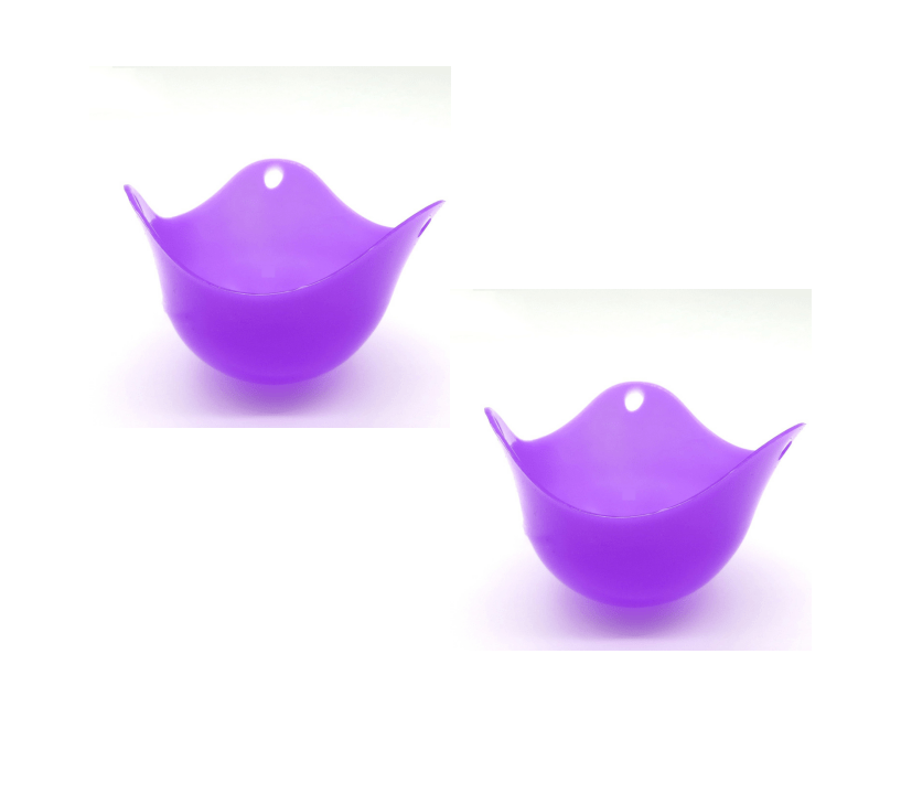 Gadget Gerbil Purple / 2 pack Silicone Egg Poacher Cups