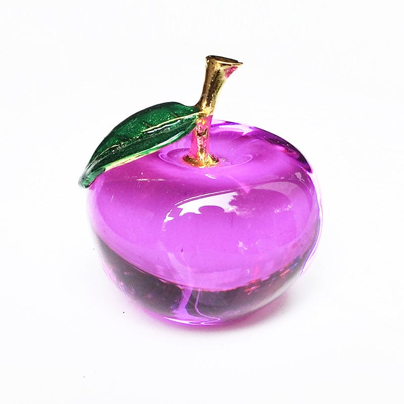 Gadget Gerbil Purple / 50mm Apple Shaped Crystal Quartz