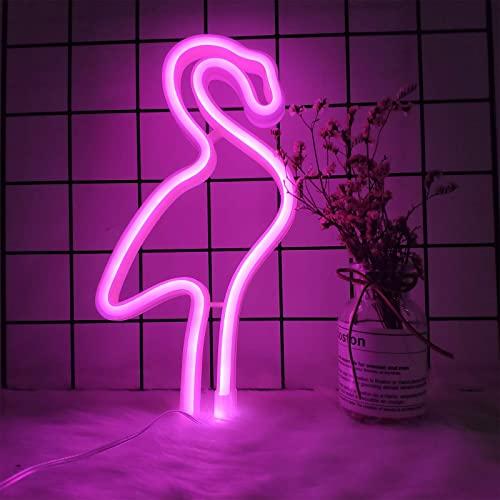 Gadget Gerbil Purple Flamingo Neon Sign