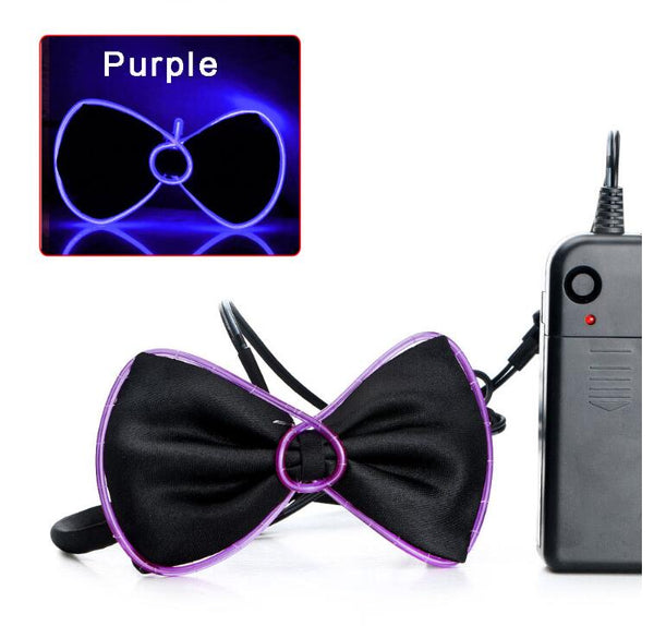 Gadget Gerbil Purple LED Bow Tie