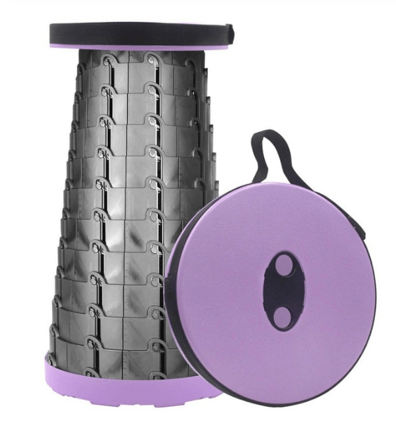 Gadget Gerbil Purple Portable Collapsible Camping Stool