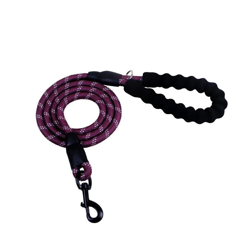 Gadget Gerbil Purple Reflective Dog Leash