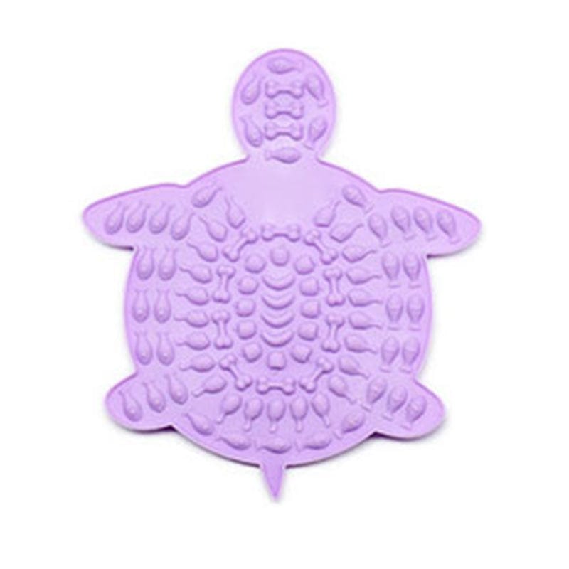 Gadget Gerbil Purple Silicone Turtle Shaped Pet Licking Mat