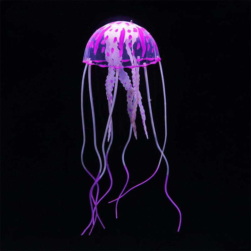 Gadget Gerbil Purple Suction Cup Jellyfish Fish Tank Light