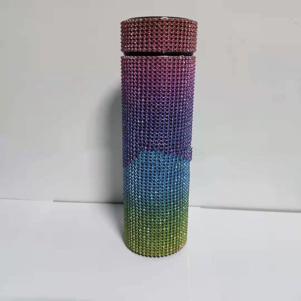 Gadget Gerbil Rainbow / 500ml Rhinestone Thermos Bottle