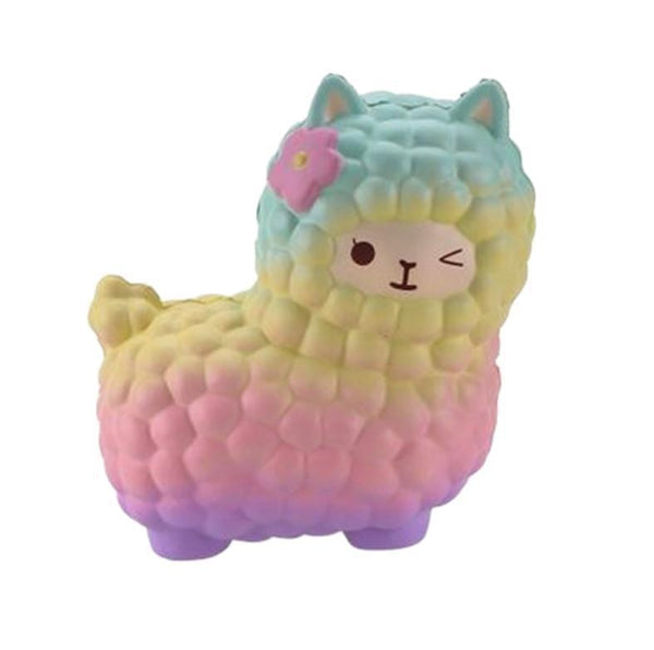 Gadget Gerbil Rainbow Alpaca Squishy Toy