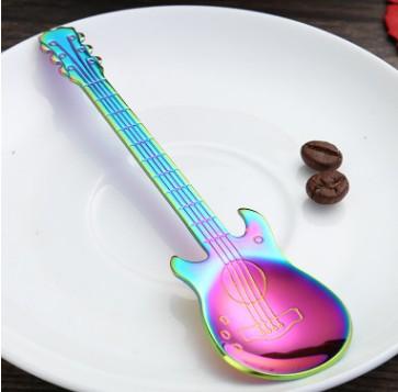 Gadget Gerbil Rainbow color Stainless Steel Guitar Spoons