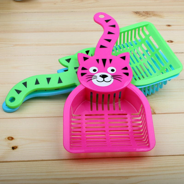 Gadget Gerbil random color Cat Shaped Litter Scoop Shovel
