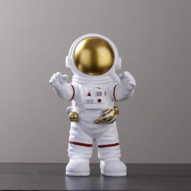 Gadget Gerbil Reach for golden Astronaut Posing Figurine