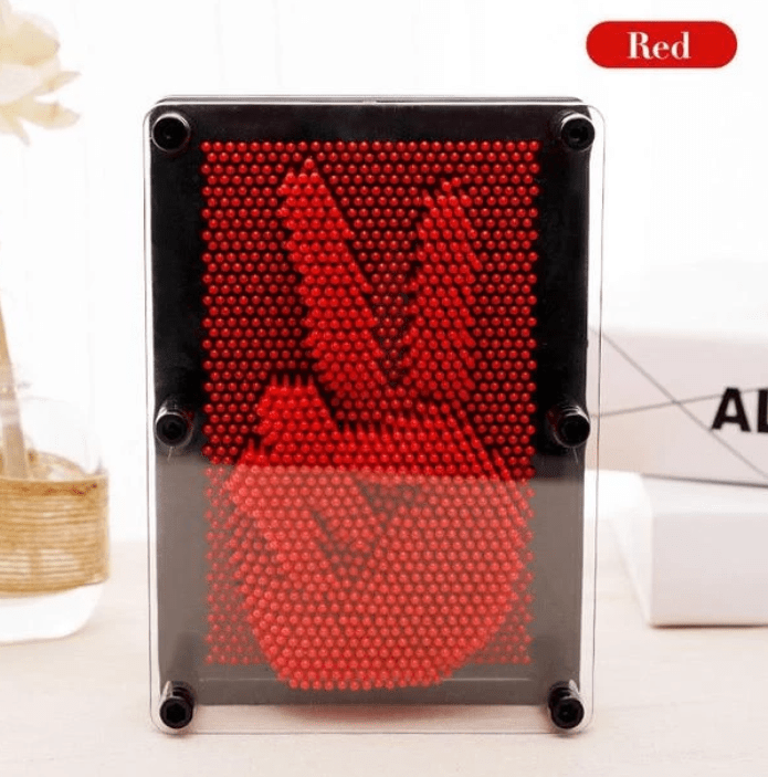 Gadget Gerbil Red / 10X13CM Pin Point Impression 3D Sculpture Frame