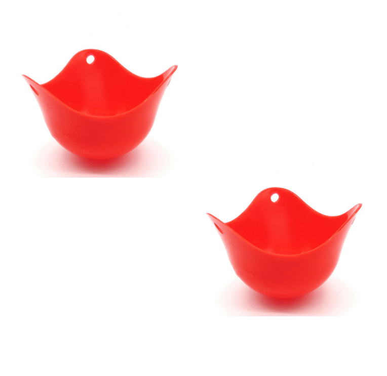 Gadget Gerbil Red / 2 pack Silicone Egg Poacher Cups