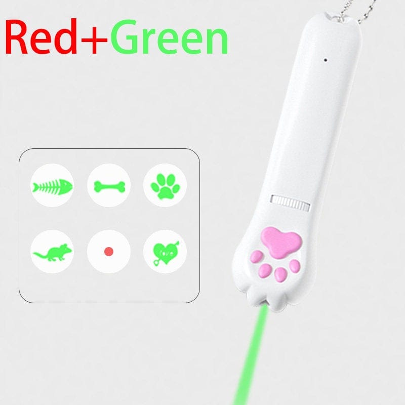 Gadget Gerbil Red and Green Cat Paw Laser Projector