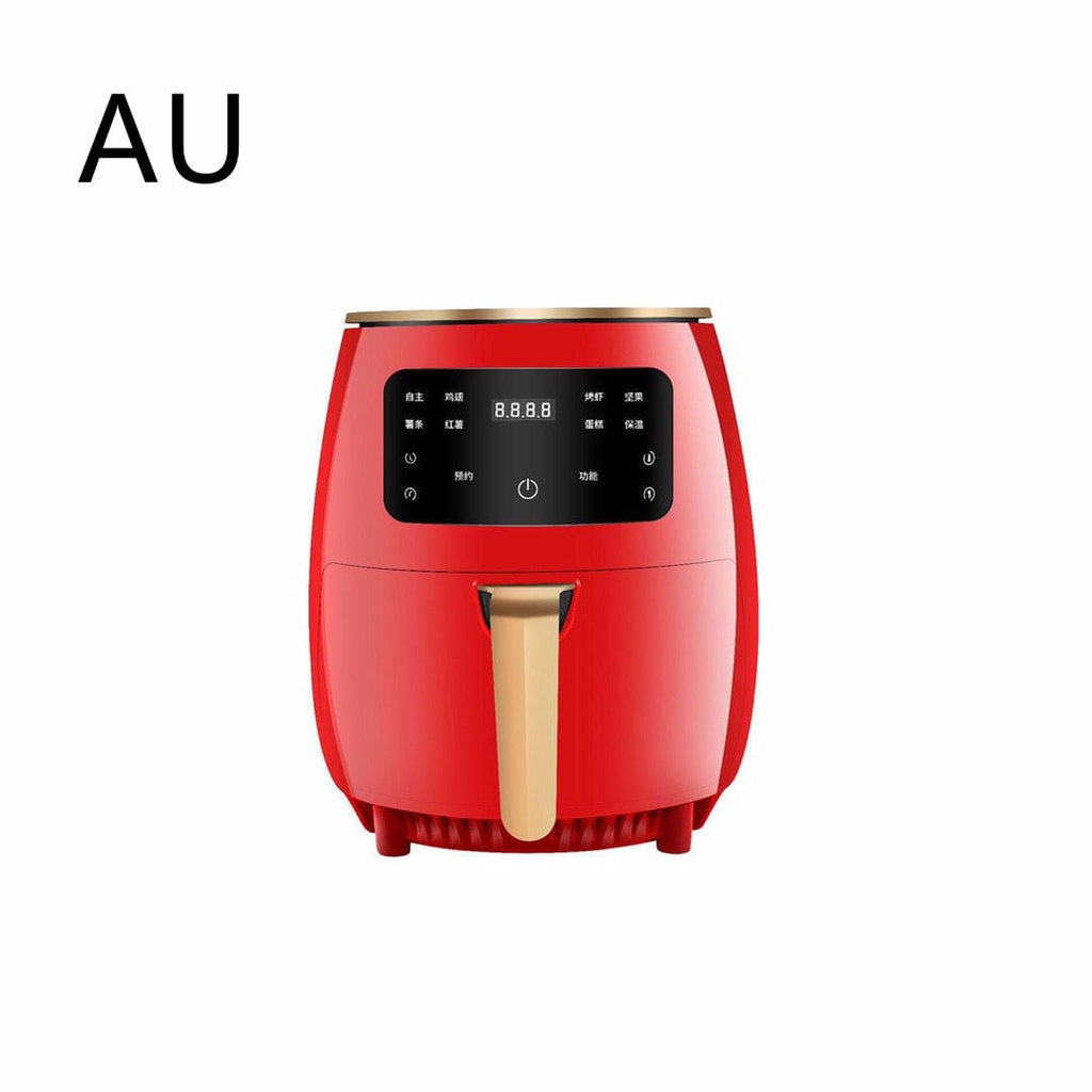 Gadget Gerbil Red / AU 220V Smart Air Fryer without Oil Home Cooking 4.5L Large Capacity Multifunction Electric Professional-Design