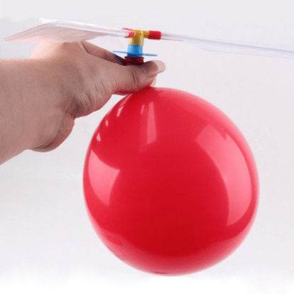 Gadget Gerbil Red Balloon Flying Helicopter Toy