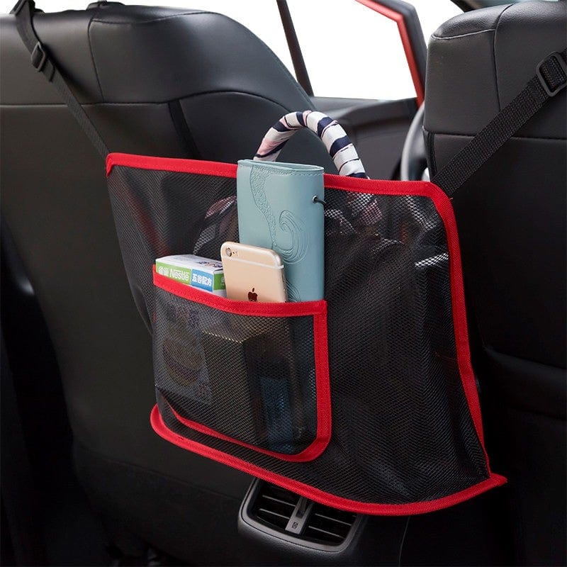 Gadget Gerbil Red Car Seat Storage Pocket Organizer Net